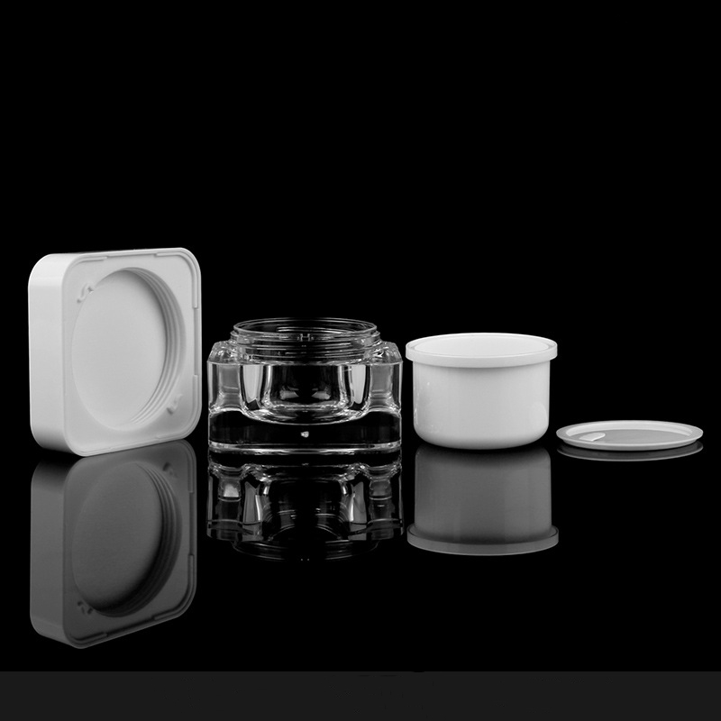 Clear Empty 50n Gram Plastic Pot Jars 30g Cosmetic Containers With Lids High-End Luxury 50ml Acrylic Airless Cream Bottle