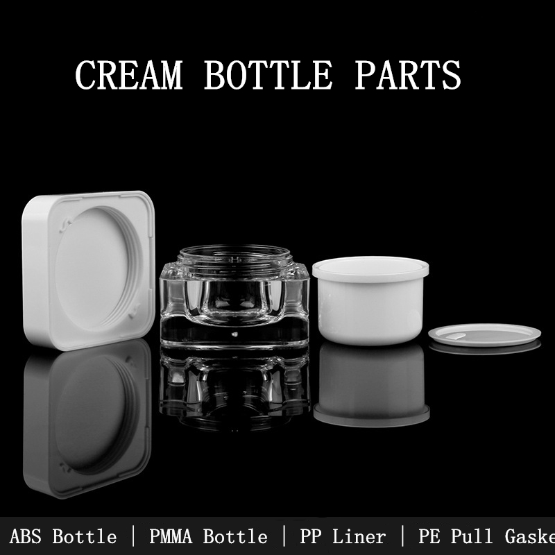Clear Empty 50n Gram Plastic Pot Jars 30g Cosmetic Containers With Lids High-End Luxury 50ml Acrylic Airless Cream Bottle