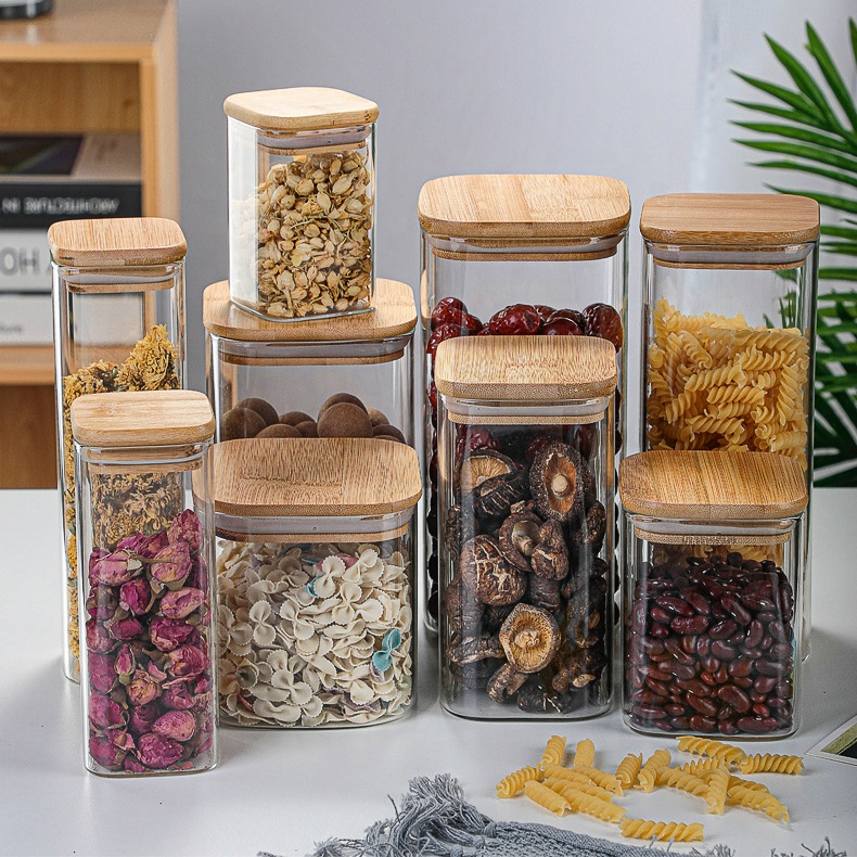 Clear Empty Big Borosilicate Coffee Food Storage Blown Cookie Cheap Glass Candy Jar