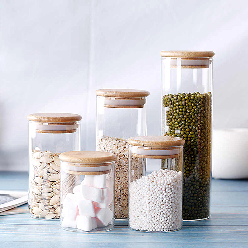 Clear Empty Coffee Borosilicate Food Storage Candy Jam Cookie 190ml 1ml Glass Jar 180 Ml