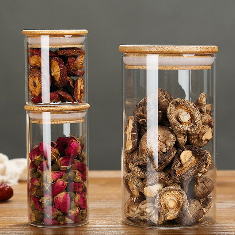 Clear Empty Cookie Custom Bottle Food Container Storage 2oz 4oz 8oz 16oz Glass Jar 12 Oz