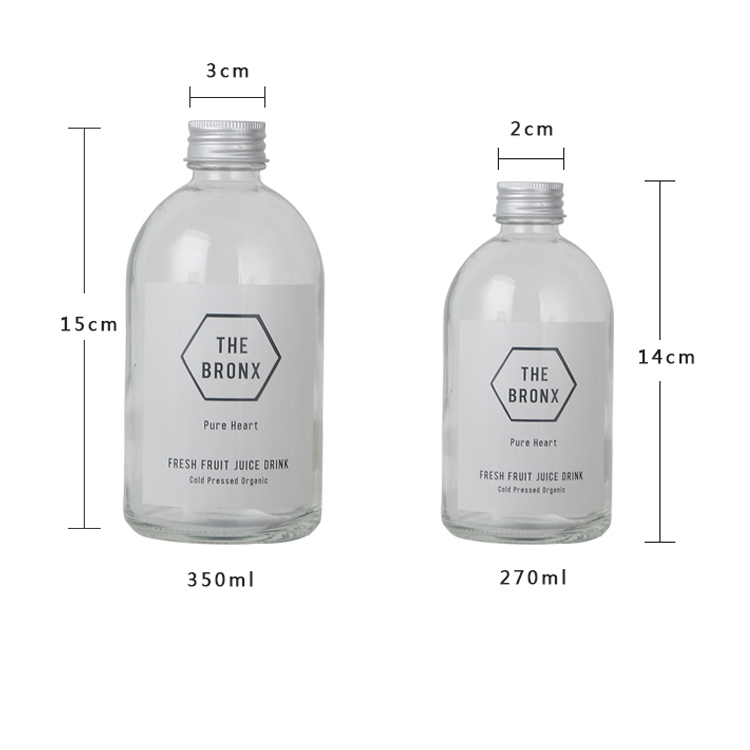 Clear Empty Kinds Cap Beverage Juice Fruit Water 250 Ml Commercial Juice Bottle