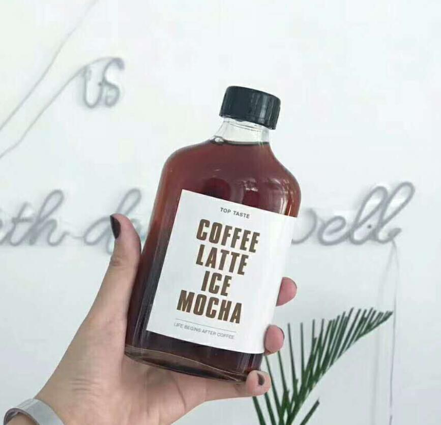 Clear Empty Mini 250Ml 300Ml 500Ml Beverage Glass Juice Bottle Milk Tea  Coffee Cold Brew Bottle Glass Drinking Bottle
