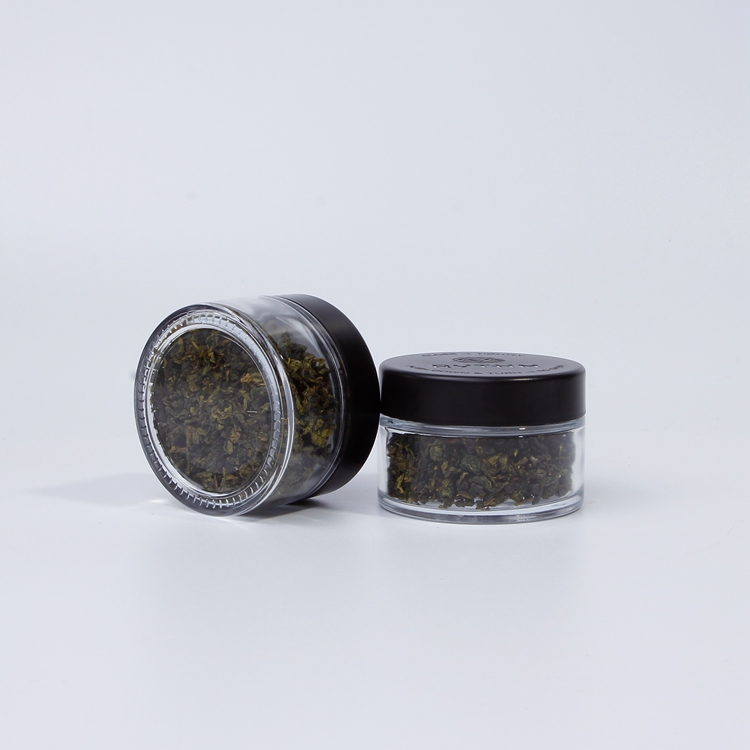 Clear Face Cream Glass Jars Cosmetic Glass Jars Face Cream Containers Jars with Plastic Lid 5g 10g 15g 20g 30g 50g 100g