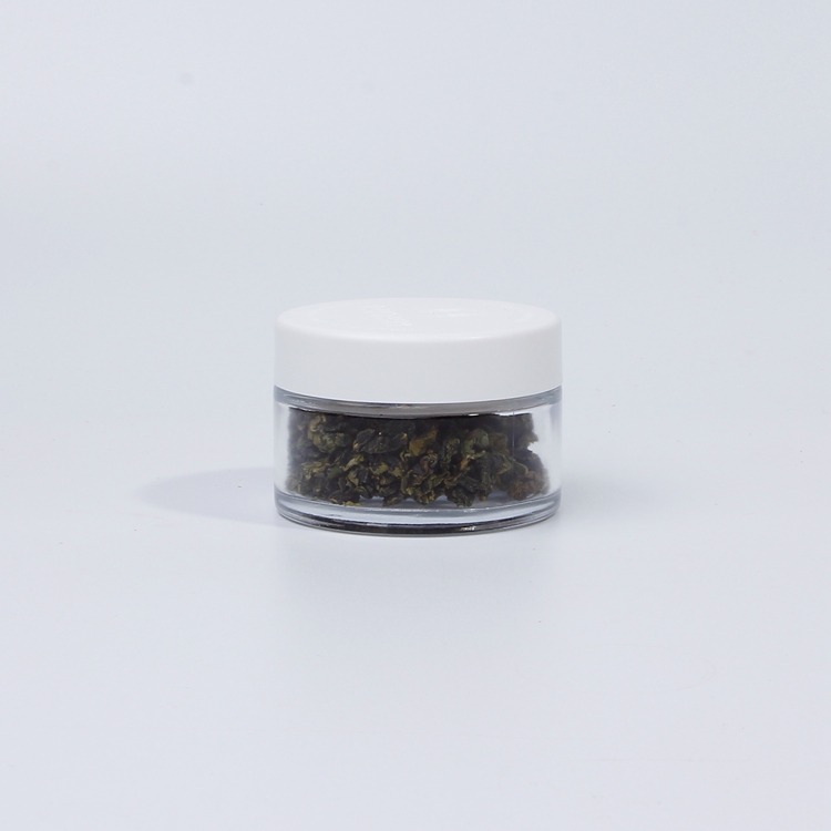 Clear Face Cream Glass Jars Cosmetic Glass Jars Face Cream Containers Jars with Plastic Lid 5g 10g 15g 20g 30g 50g 100g