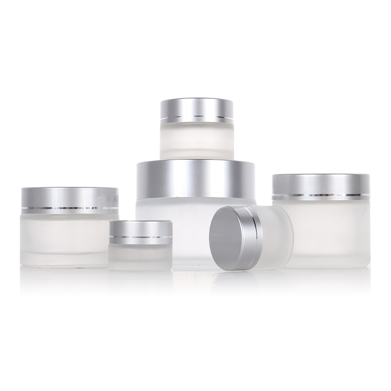 Clear Frosted 5g 10g 15g 20g 30g 50g 60g 100g Cosmetic Cream Glass Jar With Lid