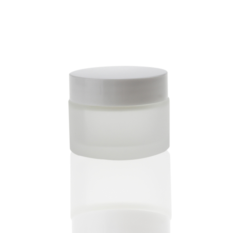 Clear Frosted 5g 10g 20g 30g 50g Hot Sale Jar with White Cap