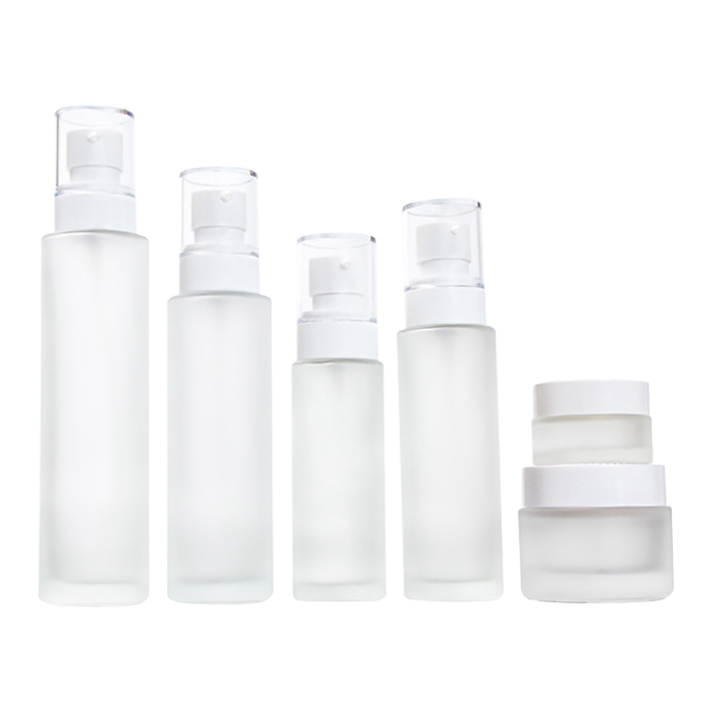 Clear Frosted 5g 10g 20g 30g 50g Hot Sale Jar with White Cap