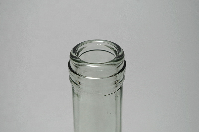 Clear Glass Bottle With Corked Wooden Cap For Red White grape Ice Wine Liquid And Customer Logo Acceptable