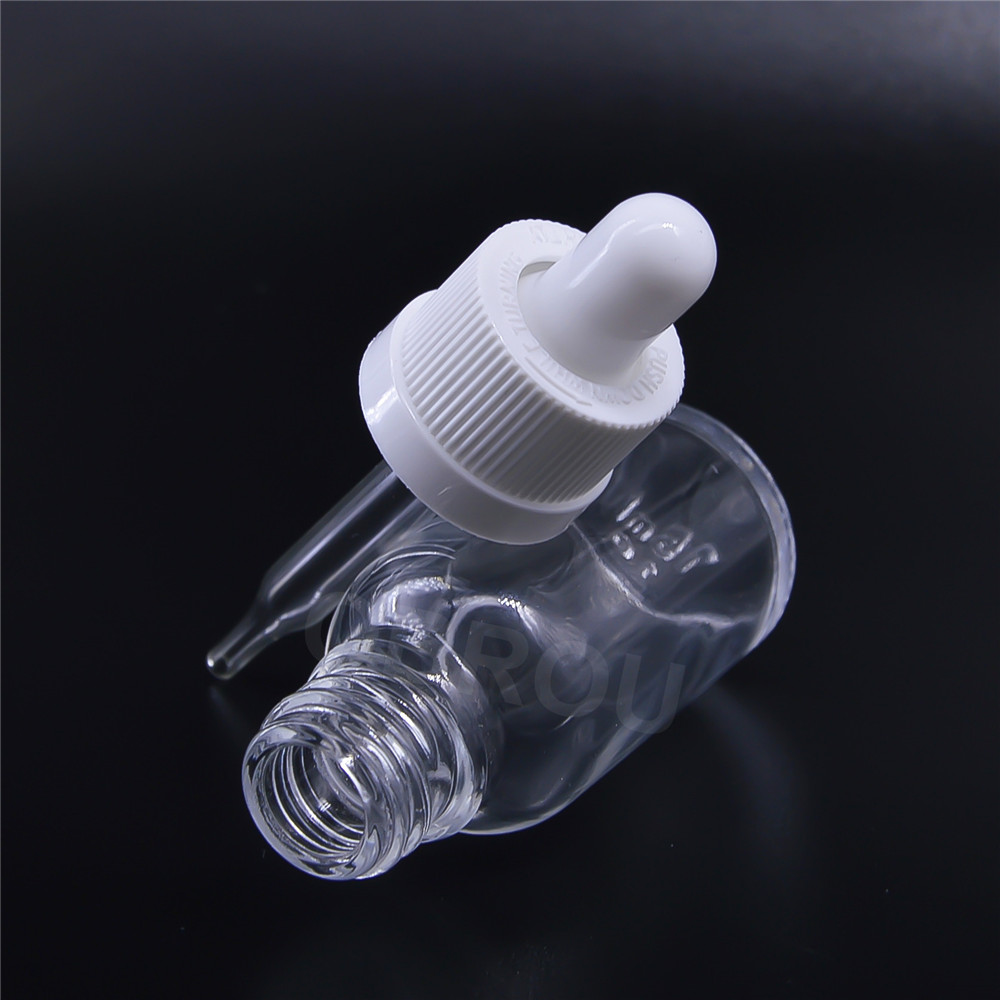 Clear Glass Bottles 10ml 20ml 30ml 50ml E Liquid Ejuice Pipette Dropper Bottles for Essence Oil Liquid