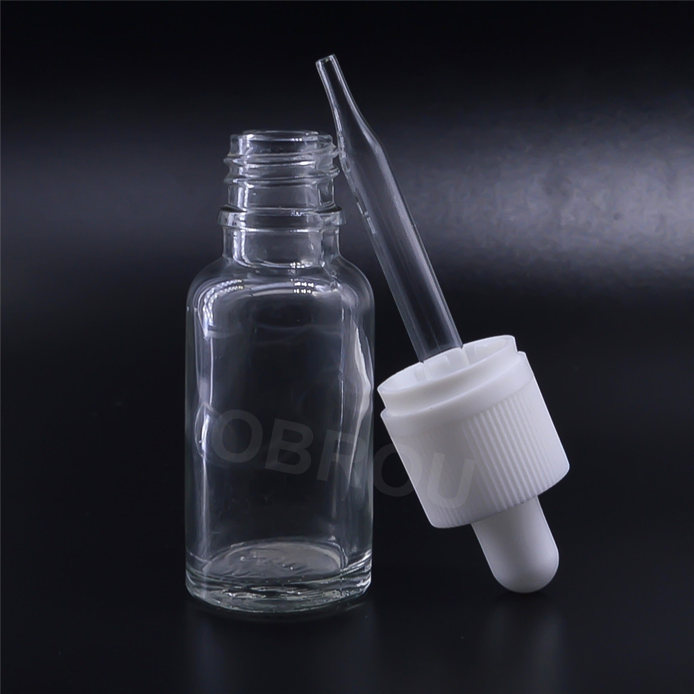 Clear Glass Bottles 10ml 20ml 30ml 50ml E Liquid Ejuice Pipette Dropper Bottles for Essence Oil Liquid