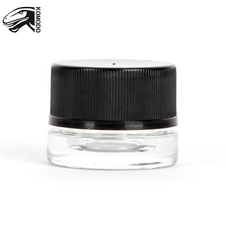 Clear Glass Empty Refillable Cosmetic Jars Face Cream Lip Balm Storage Container Pot Bottle With Silver Screw Lid And