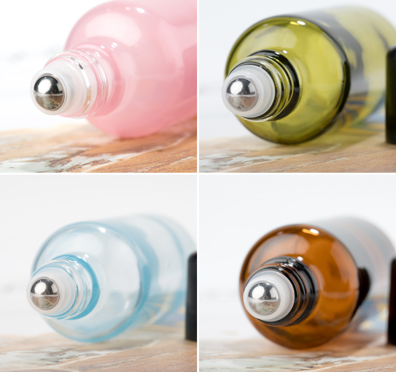 Clear Glass Essential Oil Roller Ball Bottles 3ml 5ml 8ml 10ml Aromatherapy Glass Roll On Bottles