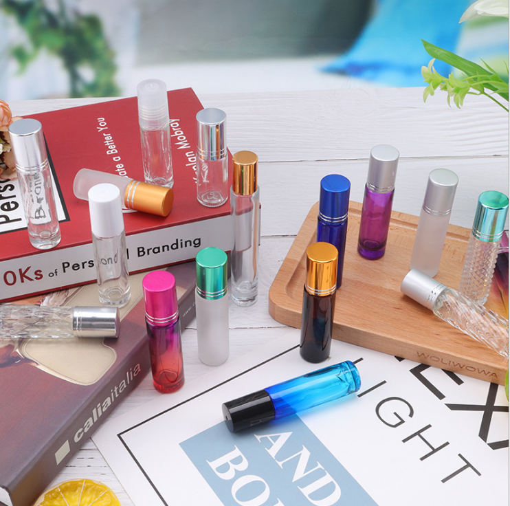 Clear Glass Essential Oil Roller Ball Bottles 3ml 5ml 8ml 10ml Aromatherapy Glass Roll On Bottles