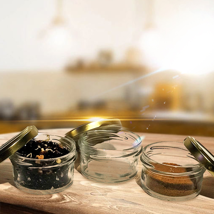 Clear Glass Food Grade Seal Wholesale Glass Mason Jam Honey Jar