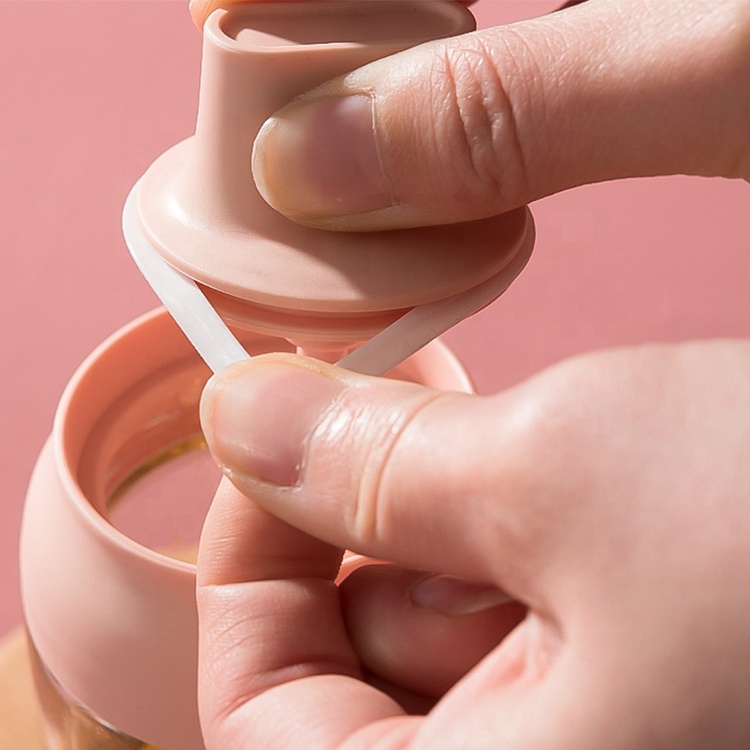 Clear Glass Honey Jam Sauce storage bottles honey jam jars