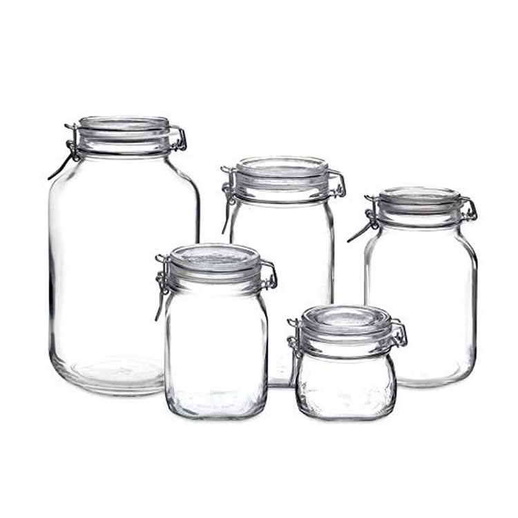 Clear Glass Jar with 85 mm Gasket, 2 Liter