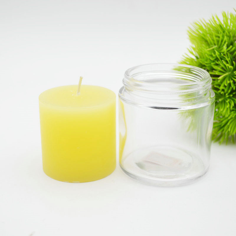Clear Glass Jars 3 Oz 120 ml Glass Candle Container with Lid