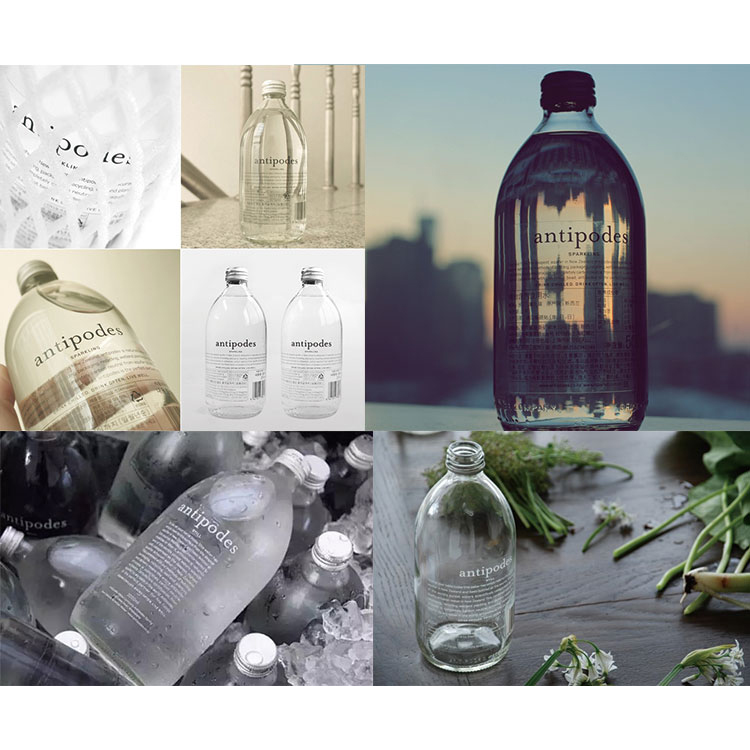 Clear Glass Juice Bottle Glass Milk 500Ml Juice Bottle With Metal Lid Beverage Bottle
