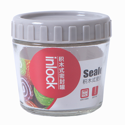 Clear Glass Sealed Jar Canister Food Storage Container 3pcs/set