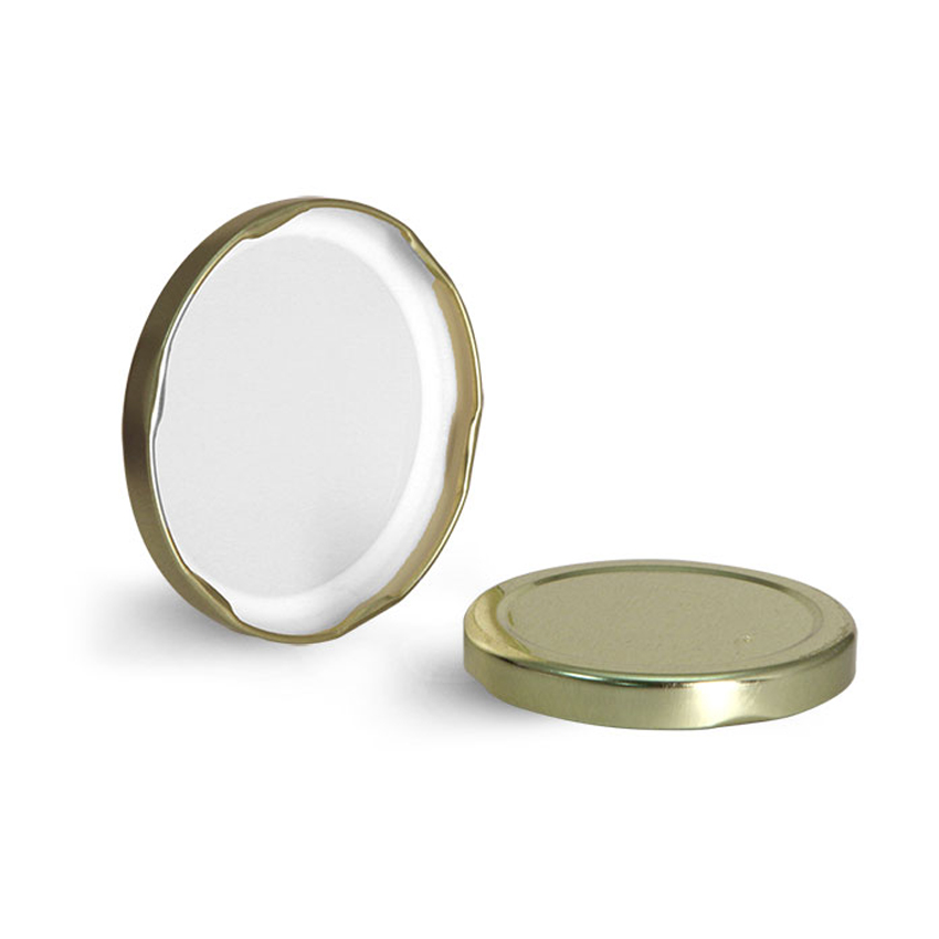 Clear Glass Square Jars with Gold Metal Lug Caps 100ml glass jars