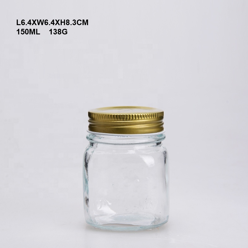 Clear Glass Storage Bottle / Jar