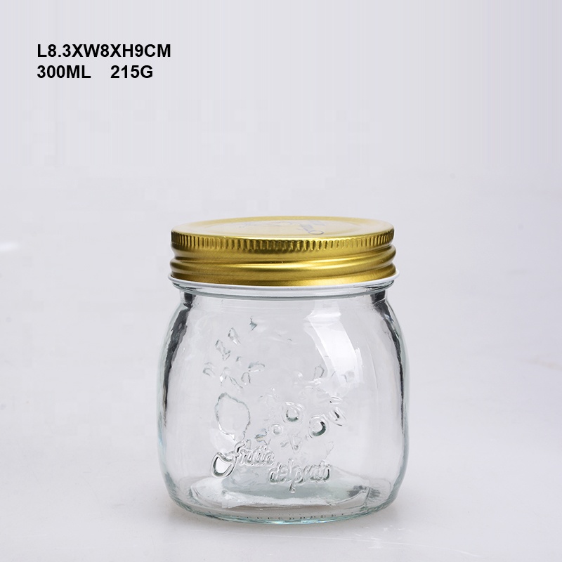Clear Glass Storage Bottle / Jar