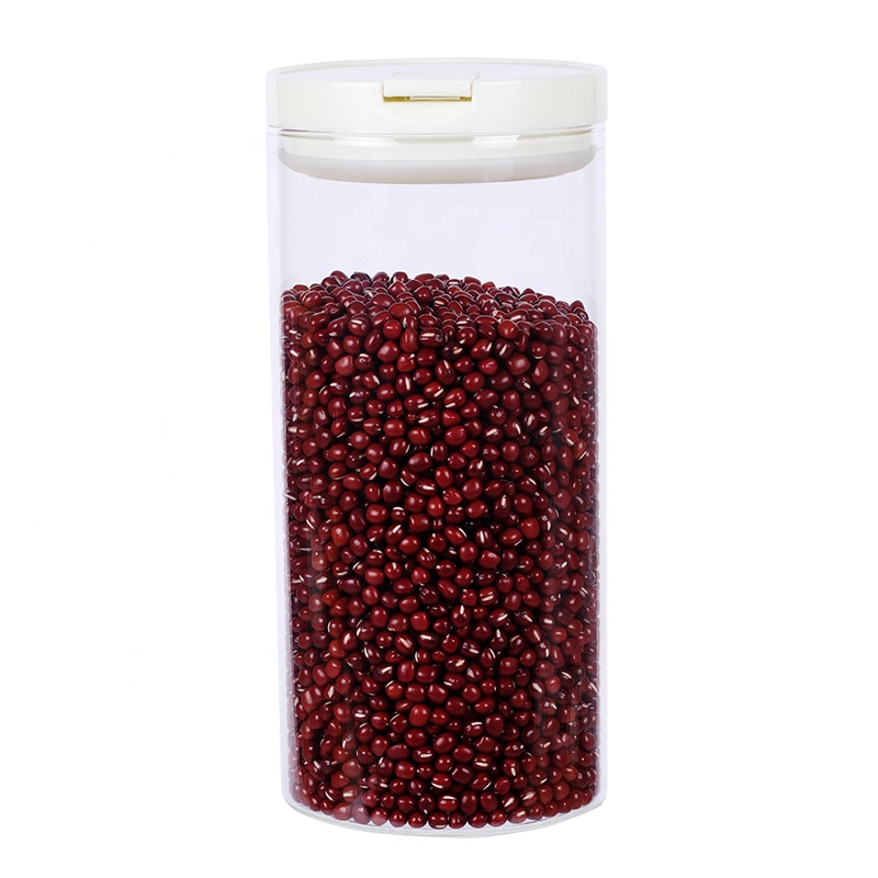 Clear Glass Storage Jars, Sealed Glass Jar with Plastic Lid 600 ml for Food