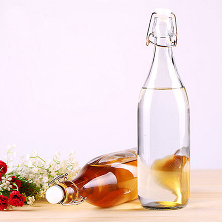 Clear Glass Swing Flip Top Bottles 500 ml for Kombucha  Beer