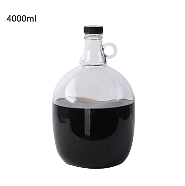 Clear Half Gallon Glass Clear Growler Jug Bottle for Wine Kombu cha Soda Cheap Sealed Jar For Beer