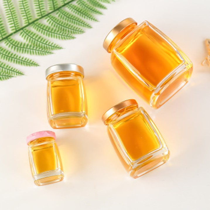 Clear Honey Bird's Nest Jelly Sealed food Jar Chili Pickle Canned Glass Jar