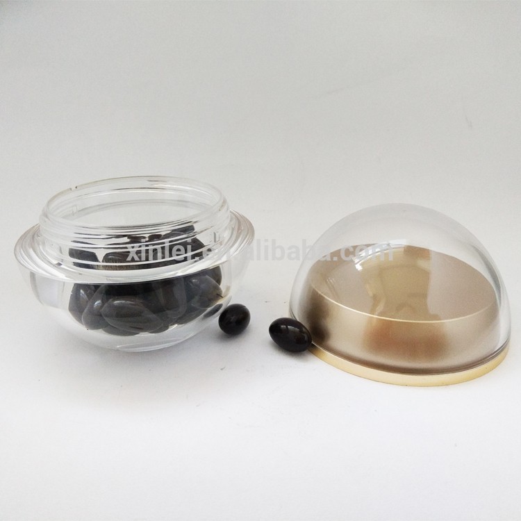 Clear Jar 15g 30g 50g 70g Acrylic Cosmetic Cream, Ball Style Jar Plastic Packaging