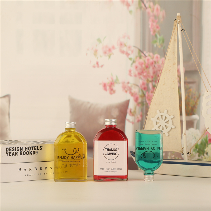 Clear Juice Jar Cold Brew Coffee Beverage Wine Drinking Milk Flat Water Glass Bottle