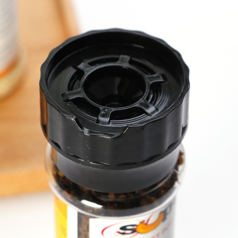 Clear PET 80ml 90ml 100ml pepper bottle Shaker Mini plastic spice shaker bottle salt bottle packaging