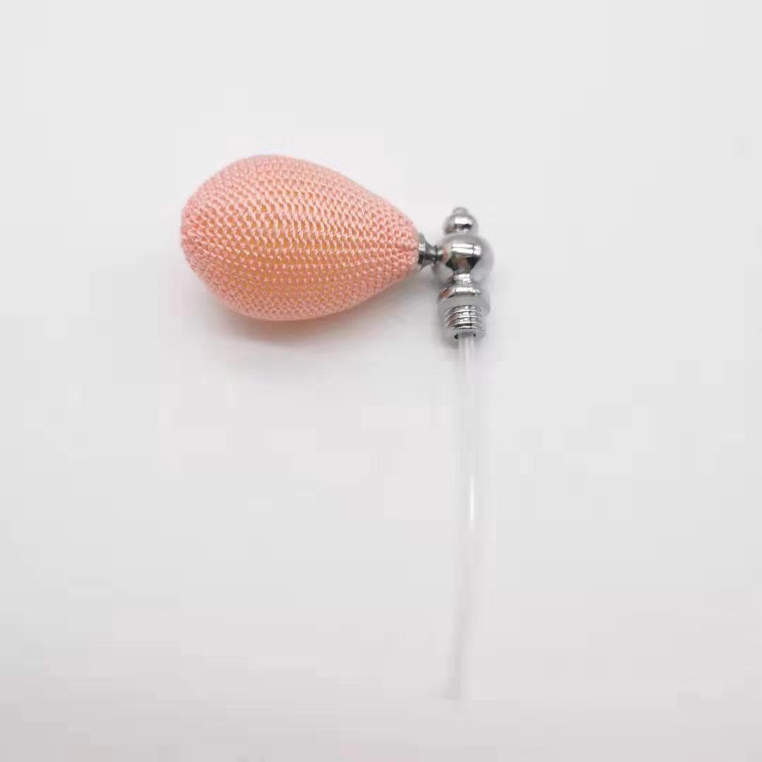Clear Pineapple Shape Bottle Custom Colorful Straw Alloy Perfume Bottle Bulb Atomizer