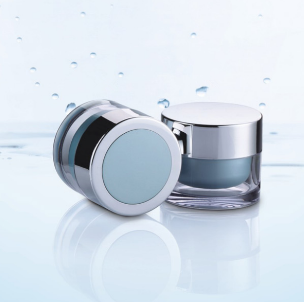 Clear Plastic Acrylic Cosmetic Jar with diamond-Shape