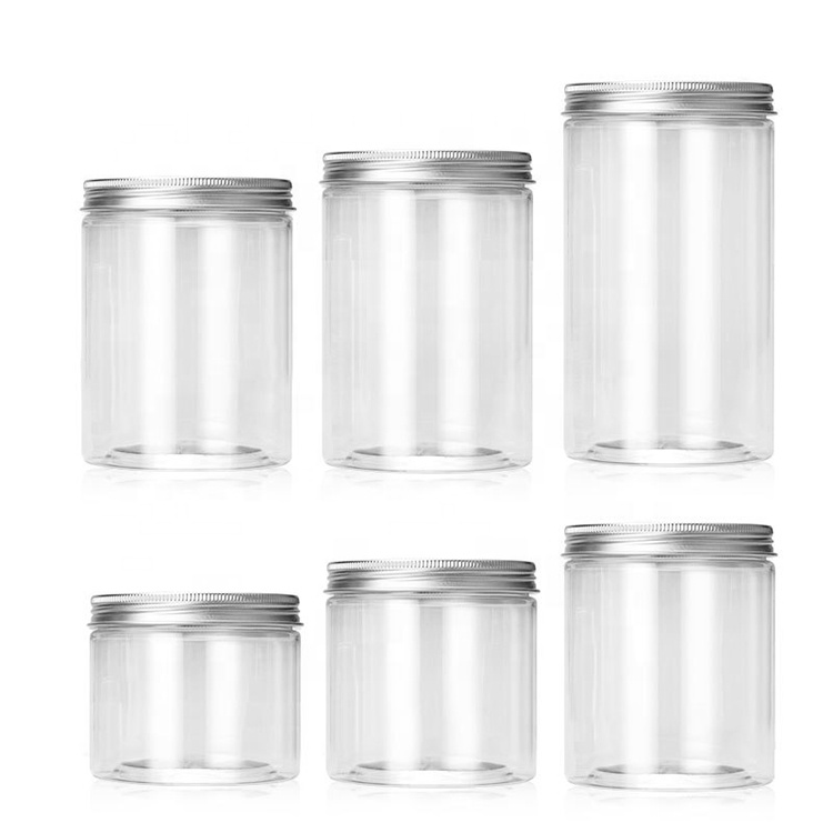 Clear Plastic Jar Empty Cosmetic Containers 30ml 50ml 60ml 80ml 100ml 120ml 250ml 500ml Storage Bottles & Jars