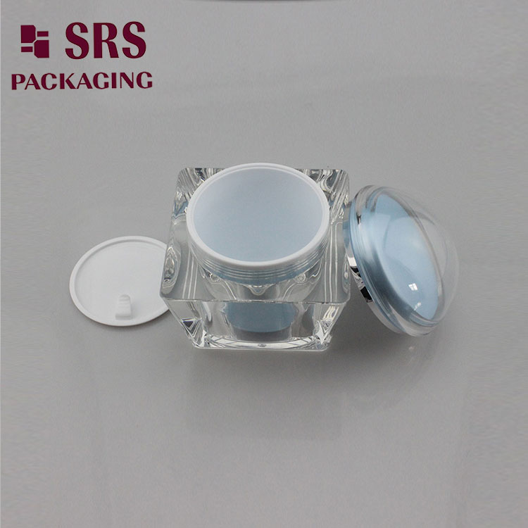 Clear Plastic Jar With Lid And Wholesale Empty China Cosmetic Products Acrylic 250 ml Jar