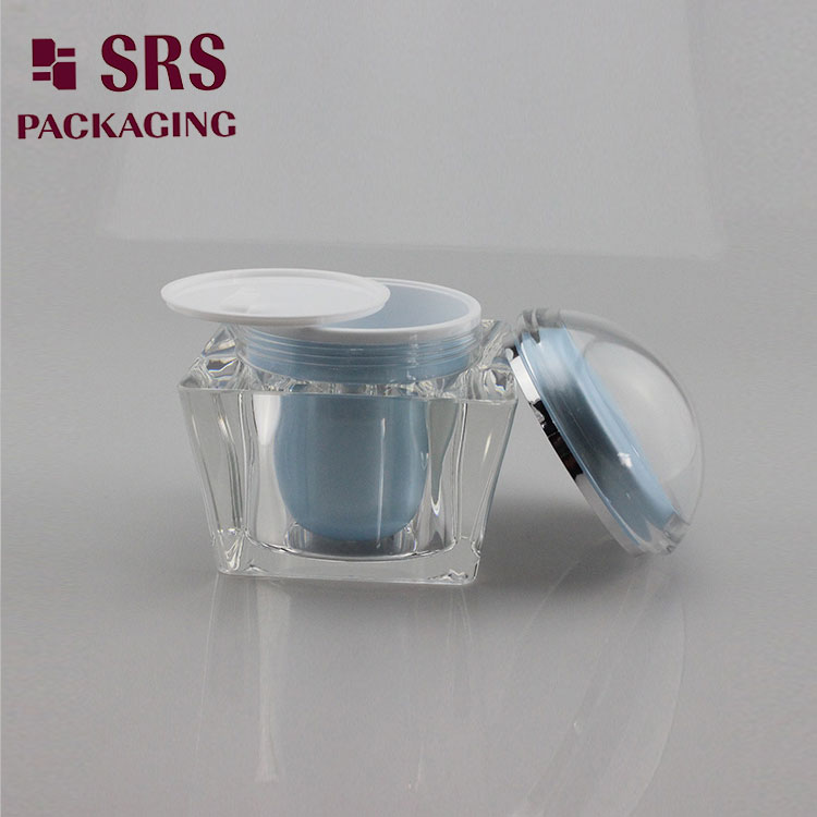 Clear Plastic Jar With Lid And Wholesale Empty China Cosmetic Products Acrylic 250 ml Jar