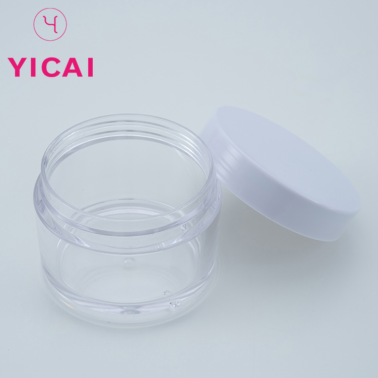 Clear Plastic Skin Care 4oz Cream Cosmetic PETG Jar With Lids,Packaging For Cosmetic Products