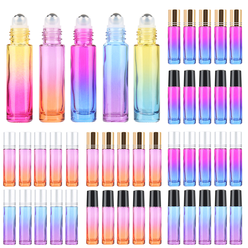 Clear Rose Gold Frasco Lip Oil Container Roll on Lipgloss Bottles 10ml Cosmetic Packaging