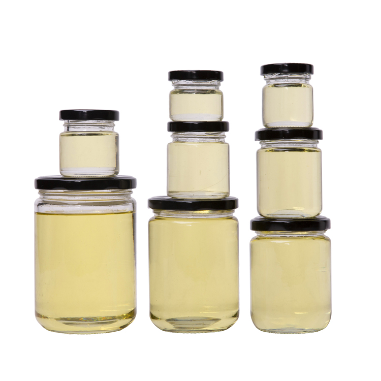 Clear Round 1000 ml Glass Jars for Candy Cookie Food Storage with BPA Free Lug Cap