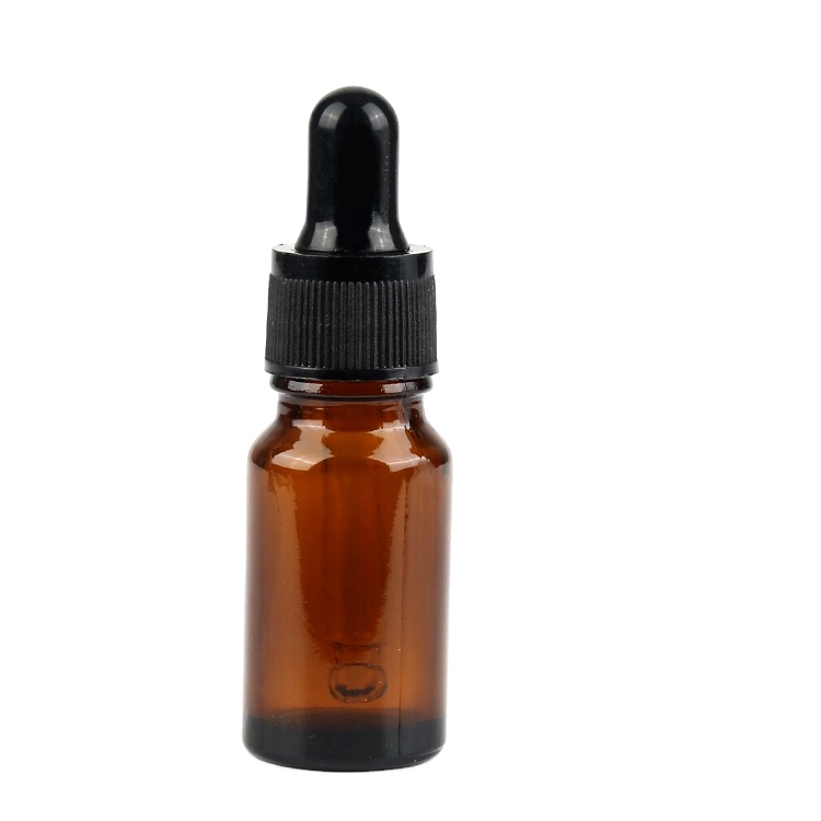 Clear Round 10ml  15ml  50ml  cosmetic essential oil glass bottle with dropper
