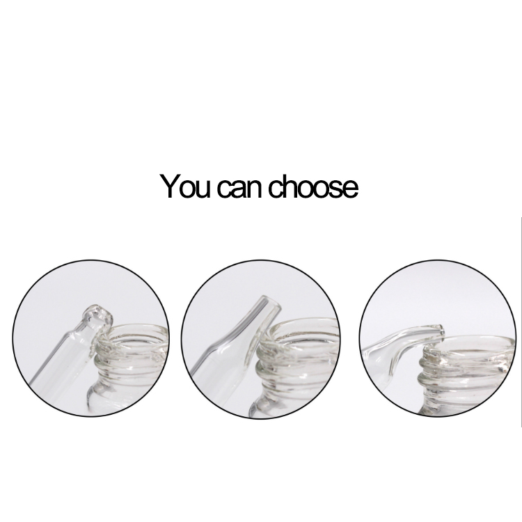 Clear Round 10ml 15ml 50ml cosmetic essential oil glass bottle with dropper