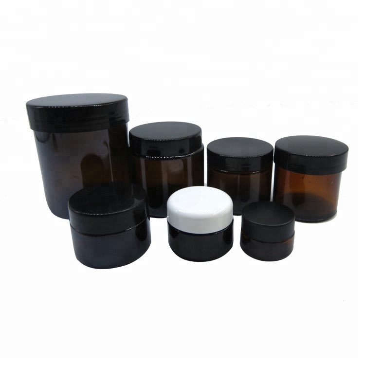 Clear Round 2oz 3oz 4oz 5oz 6oz 16oz Straight Side Glass Jar with Ribbed lid