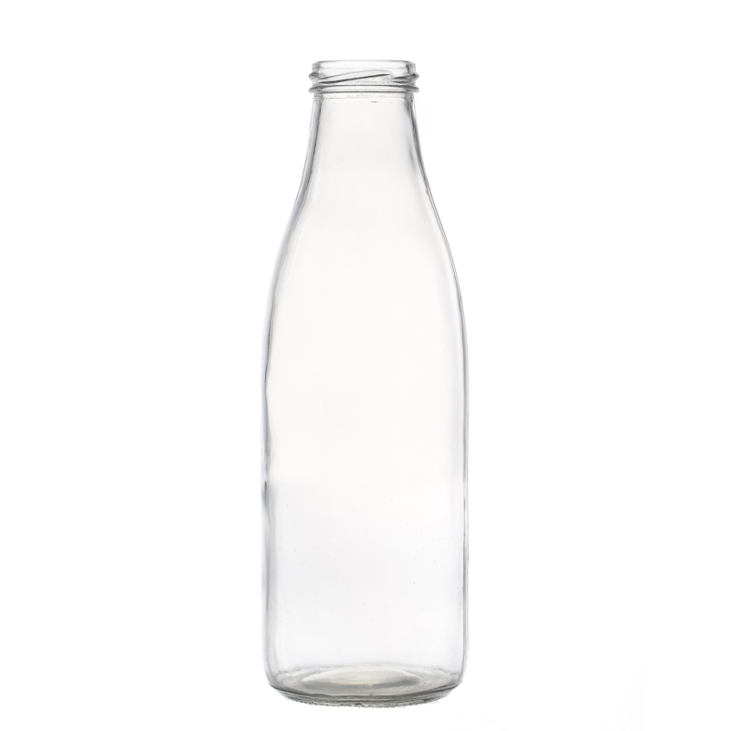 Clear Round Bottle with Cap Hot Sale High Quality Manufacturers Customize Glass Beverage Water Bottle