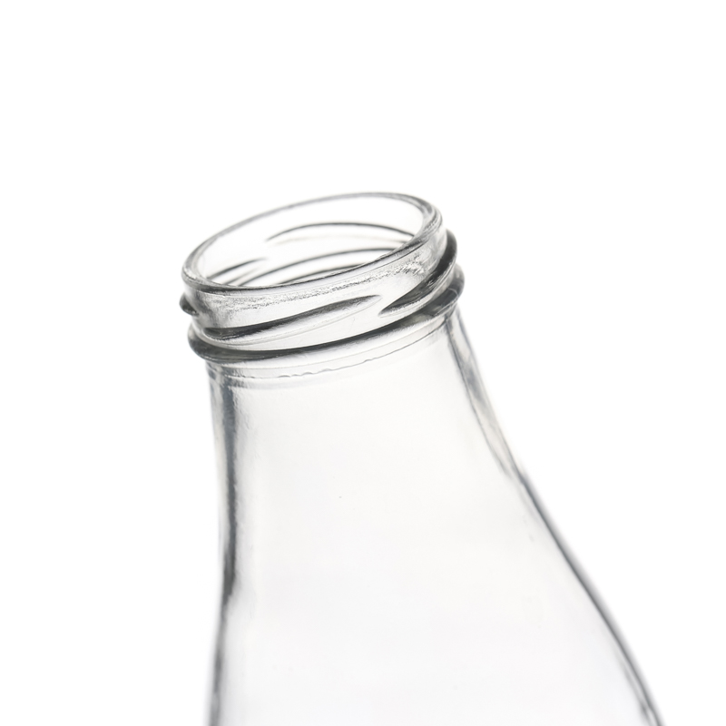 Clear Round Bottle with Cap Hot Sale High Quality Manufacturers Customize Glass Beverage Water Bottle