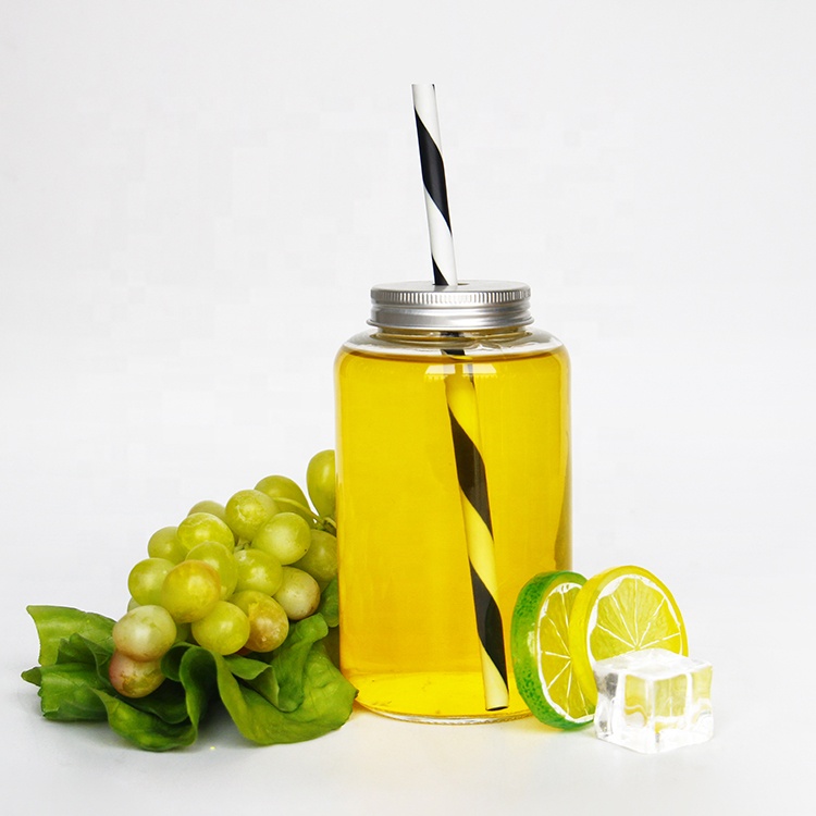 Clear Round Bubble Milk Tea Glass Jars