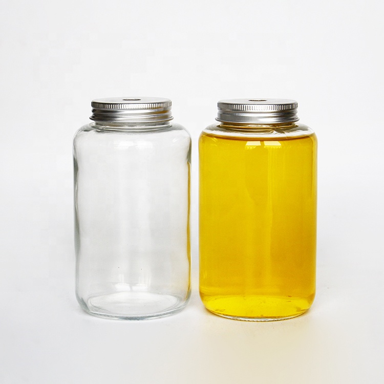 Clear Round Bubble Milk Tea Glass Jars
