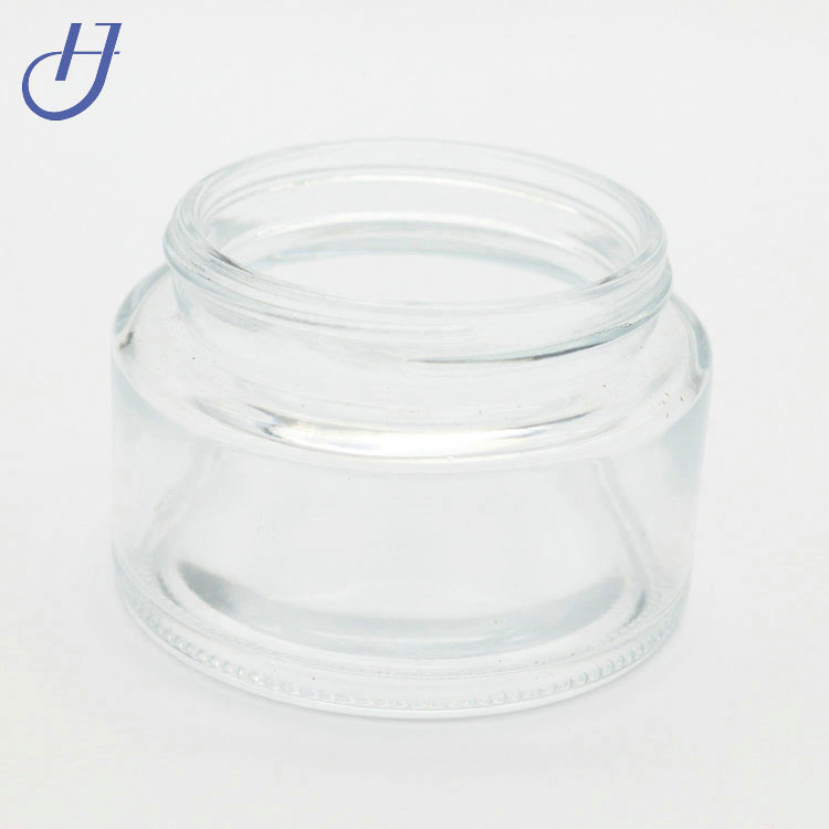 Clear Round Glass Jars 100 ml Empty Cosmetic Containers with Inner Liners and Bamboo Lids For Beauty Products, Cosmetic